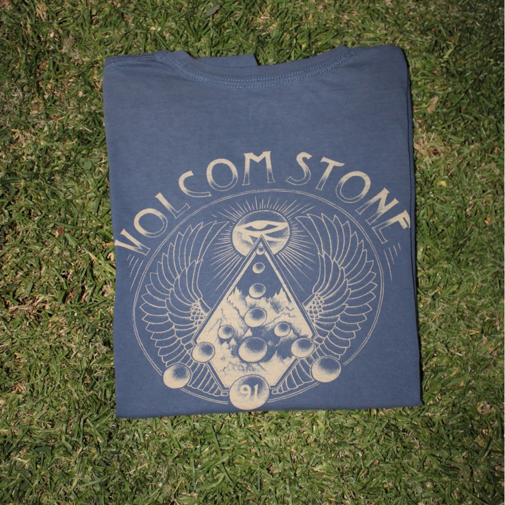Volcom Blue Cotton Tee